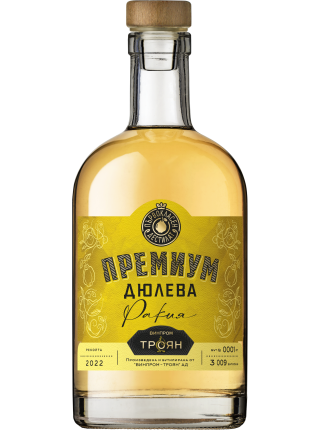 QUITTENBRAND "PREMIUM" DJULEVA RAKIA 0,7 l, 40% Troyan, Bulgarien